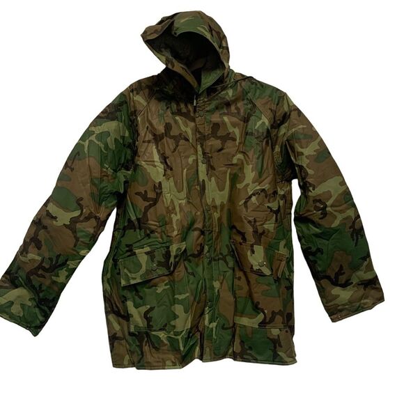 Sportsman's Choice Men Small All Weather Insulated Jacket Hood Snap Pockets Camo - Picture 2 of 11